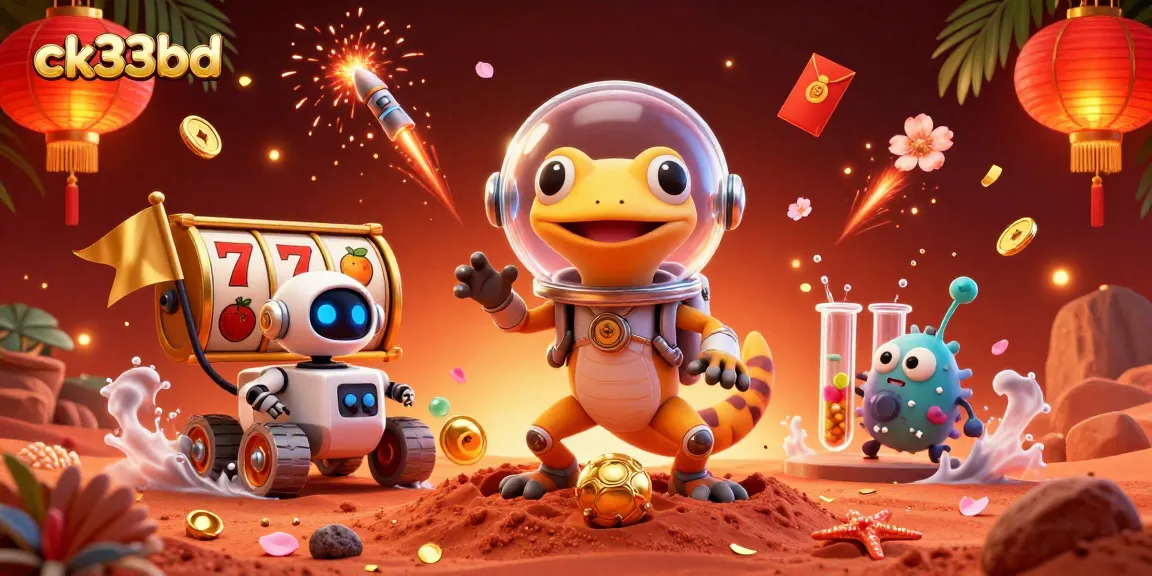 Experience exciting gaming action at ck33bd with vibrant slot games and dynamic character scenes.
