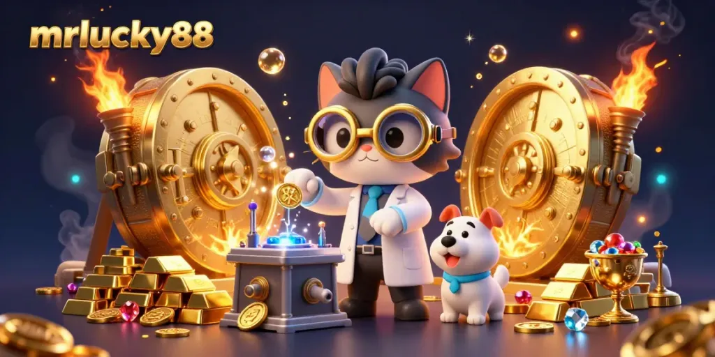 Spin and win with mrlucky88 in an exciting casino atmosphere filled with treasures and gaming