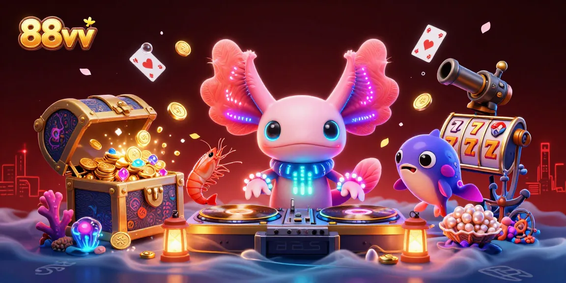 Experience thrilling gameplay with 88vv, featuring dynamic characters and colorful casino elements.
