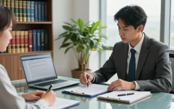 In a modern law office, a lawyer explains what is it worth when navigating legal matters, providing clients personalized consultation.